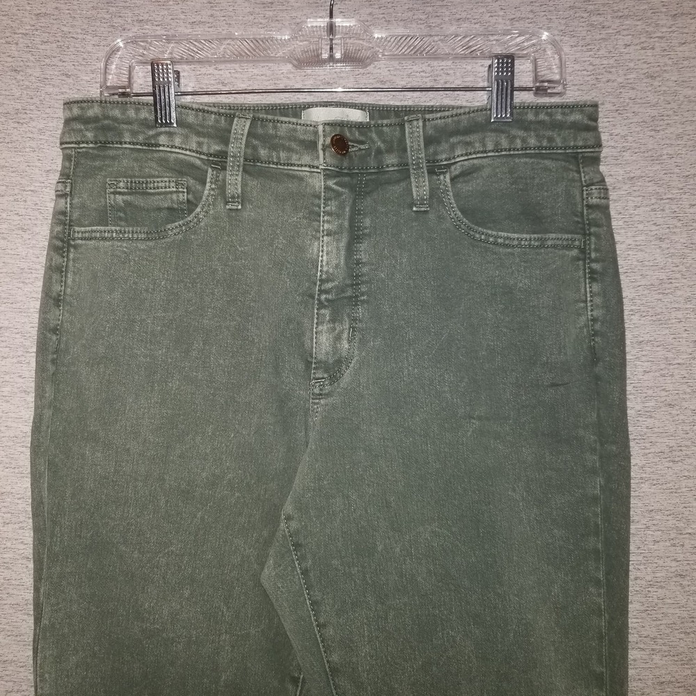 Universal Thread High-Rise Cropped Skinny Jeans Size 8/29 R Brushed Green 32x38
